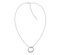 Calvin Klein Women's TWISTED RING Collection Chain Necklace in Stainless Steel with a Charm - 35000306