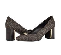 Calvin Klein Women's Unesta Pump, Brown Logo 200, 6 UK