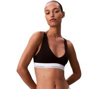 Calvin Klein Women's Unlined Triangle Bralette with Adjustable Straps, Black (Black), L