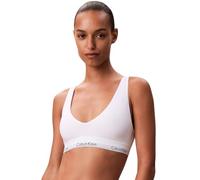 Calvin Klein Women's Unlined Triangle Bralette with Adjustable Straps, White (White), L