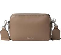 Calvin Klein Women's WEBBING DOUBLE STRAP CAMERA BAG LV04F3165G Crossover, Brown (Desert Taupe), One Size