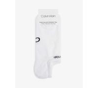 Calvin Klein Womens White Coolmax® Cotton-blend Liner Socks Pack of Two 1 Size