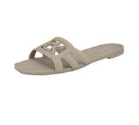 Calvin Klein Women's Yoana Flat Sandal, Light Natural 110, 4 UK