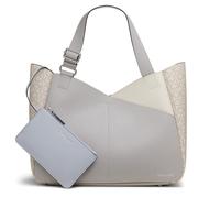 Calvin Klein Zoe Tote, Dove/White/Vanilla/Khaki, One size