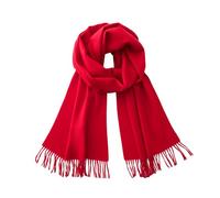 CALVIN & OLIVIA Lightweight Ultra-Soft Scarf - Perfect Holiday Gift for Men & Women, Amazing Red Christmas Red, Standard