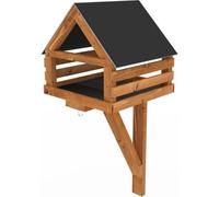 Calvine Wall-Mounted Bird Table With Slate Effect Roof