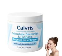 Calvris Advanced Seborrheic Dermatitis & Psoriasis Treatment Cream, Natural Moisturizing, Calvris Beard Recovery Cream, Calvri Beard Recovery Creams, for All Skin Types