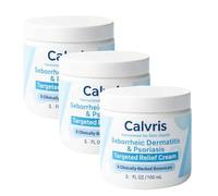 Calvris Seborrheic Dermatitis & Psoriasis Treatment Cream, Calvris Scalp Relief Balm, Calvri Beard Recovery Cream, Natural Moisturizing, For Soft and Soothed Scalp and Skin (3pcs)