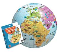 Marvels Of The World Maxi Glossy Inflatable Globe 42cm, none