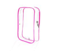 CALYGO Quart Size Travel Bag TSA Approved Toiletry Bag, Airplane Essentials for Flying, Long Flight European International Must Haves, Pink, Clear Quart Size Travel Bag Tsa Approved, Travel Liquid