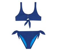 Calypso 2 Piece Knot Swimsuit Metallic Navy blue 6 years