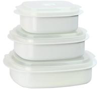 Calypso Basics by Reston Lloyd 6-Piece Microwave Cookware, Steamer and Storage Set, White
