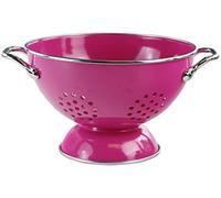 Calypso Basics by Reston Lloyd Powder Coated Enameled Colander, 1.5 Quart, Magenta
