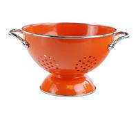 Calypso Basics by Reston Lloyd Powder Coated Enameled Colander, 3 Quart, Orange