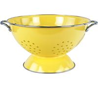 Calypso Basics by Reston Lloyd Powder Coated Enameled Colander, 5 Quart, Lemon