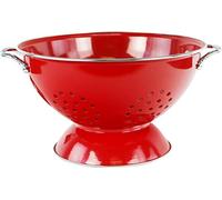 Calypso Basics by Reston Lloyd Powder Coated Enameled Colander, 5 Quart, Red