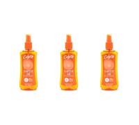 Calypso Carrot Oil SPF 6 with Tan Extender, Deep Tanning Moisturising Oil, Water Resistant, 200ml, Pack of 3