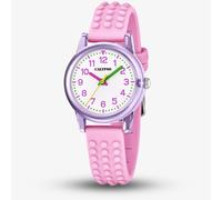 Calypso Girls Pink Rubber Strap Watch K5876/1