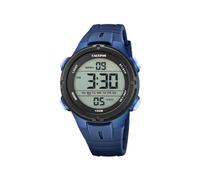 Calypso K5837 K5837 Men's Digital Watch Rubber 10 ATM Date Stopwatch Dual Time Light Alarm 12/24 Hours, Blue, Strap.