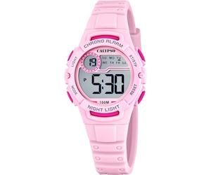 Calypso Kinderuhr Digital - Kautschuk - Wasserdicht 10 ATM - Datum & Kalender Chronograph Doppelte Zeitzone Licht Alarm 12/24h - Junior Collection - K5852