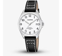 Calypso Ladies White Leather Strap Watch K5869/1