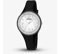 Calypso Watches Ladies Quartz Watch K5567/F – Black, Classic Analogue Display, Plastic Strap