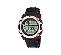 Calypso Men's Digital Watch with LCD Dial Digital Display and Black Plastic Strap K5577/4