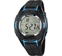 Calypso Men's Digital Watch with LCD Dial Digital Display and Black Plastic Strap K5627/2