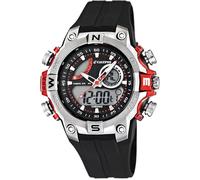 Calypso Men's Quartz Watch with Multicolour Dial Analogue Digital Display and Black Plastic Strap K5586/1