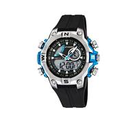 Calypso Men's Quartz Watch with Multicolour Dial Analogue Digital Display and Black Plastic Strap K5586/2