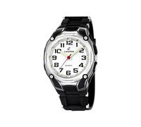 Calypso Men's Quartz Watch with White Dial Analogue Display and Black Plastic Strap K5560/4