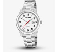 Calypso Mens Silver Stainless Steel Watch K5872/1