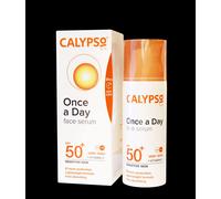 Calypso Once a Day Serum SPF50+, Serum with Vitamin C for Face and Neck, for Sensitive Skin. Very High Sun Protection. UVA + UVB Primer.
