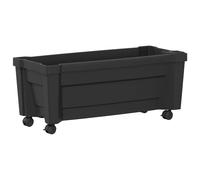 Calypso Planter with Wheels PP Outdoor Garden Mobile Weather-Resistant vidaXL
