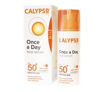 Calypso Once a Day Serum SPF50+, Serum with Vitamin C for Face and Neck, for Sensitive Skin. Very High Sun Protection. UVA + UVB Primer.