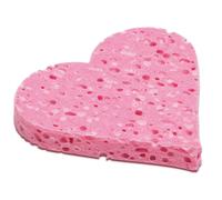 Calypso Sponge Natural Love Pink Heart Shaped Relaxing Bath Shower Soft Skin