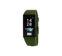 CALYPSO - Unisex Adult Watch Model K8500 / 8 from The SMARTWATCH Collection, 23.80/41.60 mm Digital case with Dark Green Rubber Strap for Men - K8500/8