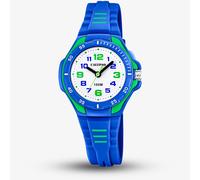 Calypso Unisex Blue & Green Sweet Time Rubber Watch K5757/4