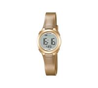 Calypso Unisex Digital Watch with LCD Dial Digital Display and Gold Plastic Strap K5677/3