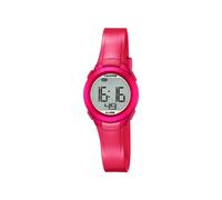 Calypso Unisex Digital Watch with LCD Dial Digital Display and Pink Plastic Strap K5677/4