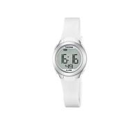 Calypso Unisex Digital Watch with LCD Dial Digital Display and White Plastic Strap K5677/1