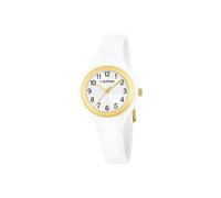 Calypso Ladies Trendy White Rubber Strap Watch K5877/1