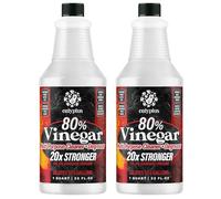 Calyptus 80% Pure Concentrated Vinegar | Ultra-Performance (20X) Power | Technical Grade | Dilutes Easily to 5% Acidity (1 Cup per Gallon) | Home and Outdoor Cleaning Concentrate | 2 Quart