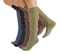 CALZITALY 4 Pairs Opaque Knee High Socks Soft Microfibre Pop Socks, 40 Den | Soft Comfort Top Band, Stays Up Without Slipping, No Digging & Marks, Smooth Matte Finish, Gentle Stretch Fit. Made in Italy