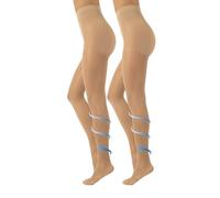 CALZITALY Firm Support Tights Factor 10 mm/Hg | Black, Blue, Skin, Natural Tan | S, M, L, XL, XXL, 3XL, 4XL | 70 DEN | Made in Italy