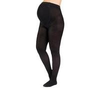 CALZITALY Maternity Tights, Opaque Maternity Tights, Cashmere Wool Maternity Pantyhose 150DEN |Made in Italy | (Black, M)
