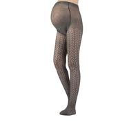 CALZITALY Maternity tights, Pregnancy Pantyhose, Knitted Cotton Tights, S, M, L, XL, 300 DEN | MADE IN ITALY | (S, Grey)