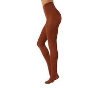 CALZITALY Opaque Microfiber Colour Tights | Comfortable Colored Pantyhose | S, M, L, XL, XXL, 3XL, 4XL | 80 DEN | Made in Italy (XL, Burnt henna)