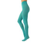 CALZITALY Opaque Microfiber Colour Tights | Comfortable Colored Pantyhose | S, M, L, XL, XXL, 3XL, 4XL | 80 DEN | Made in Italy (L, Acqua Green)