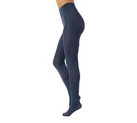 CALZITALY Opaque Microfiber Colour Tights | Comfortable Colored Pantyhose | S, M, L, XL, XXL, 3XL, 4XL | 80 DEN | Made in Italy (4XL, Blue Jeans)